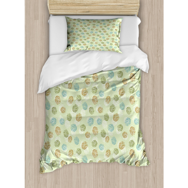 Abstract Pine Cones Duvet Cover Set