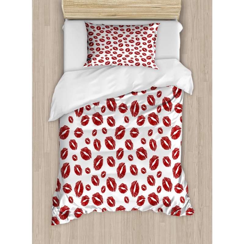 Pop Art Lipstick Stain Duvet Cover Set