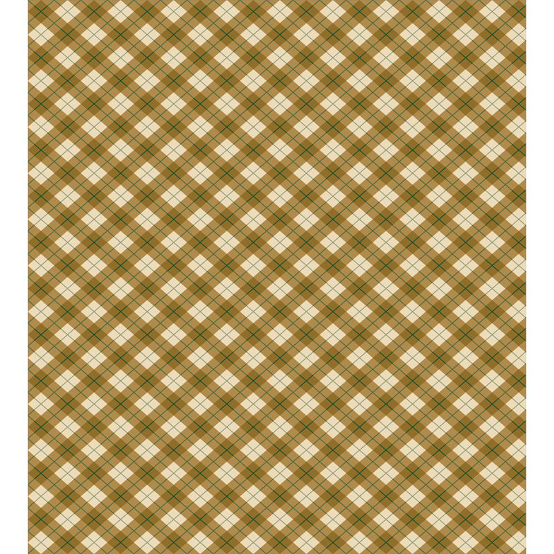Brown Diagonal Retro Duvet Cover Set