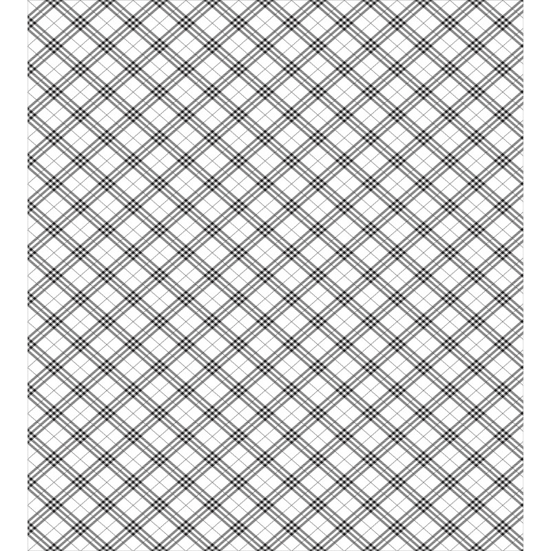 Monochrome and Diagonal Duvet Cover Set
