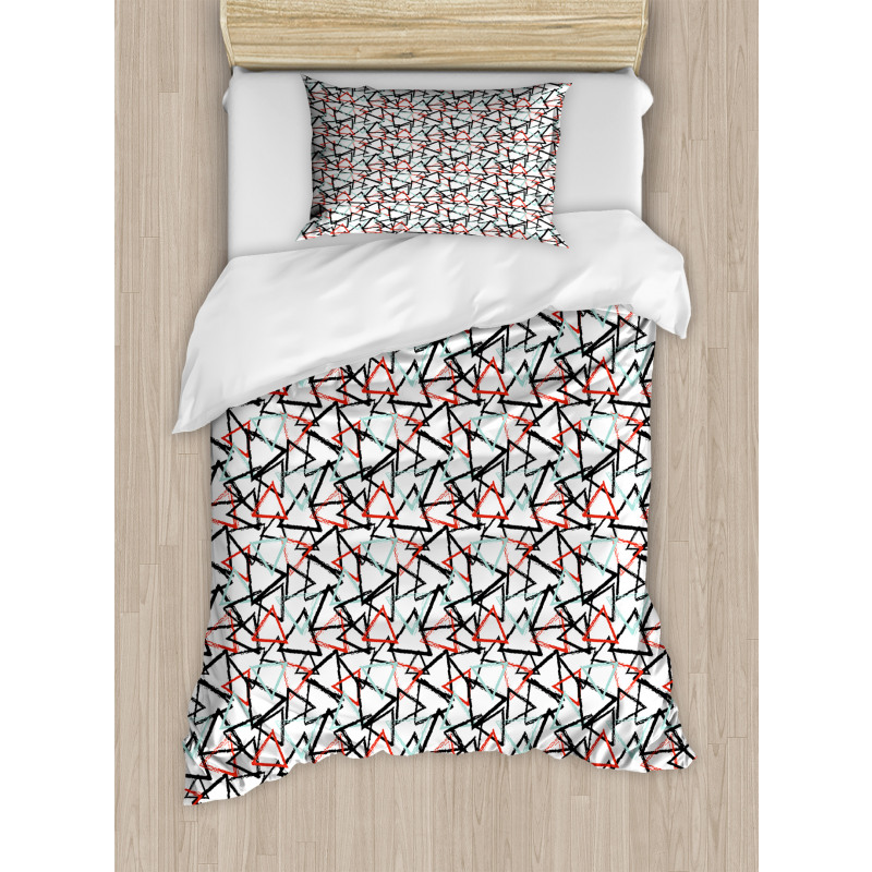 Retro Abstract Pattern Duvet Cover Set