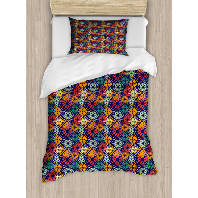 Colorful Petal Design Duvet Cover Set