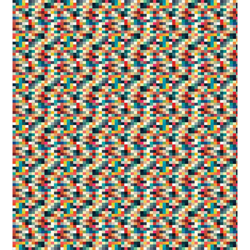 Colorful Squares Grid Duvet Cover Set