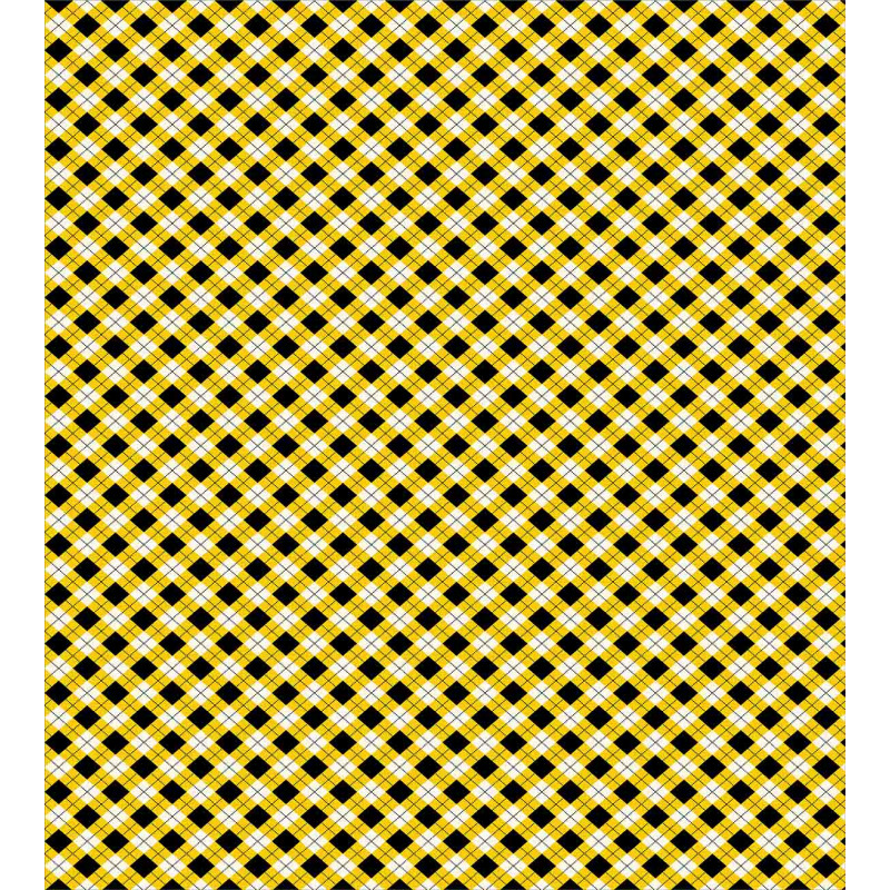 Argyle Grid Pattern Duvet Cover Set