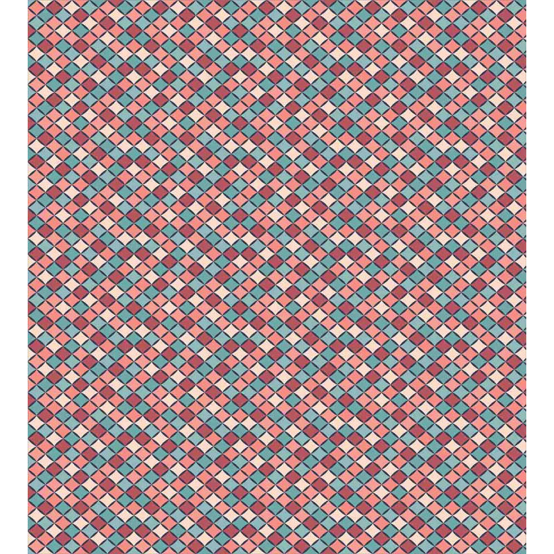 Retro Style Checkered Duvet Cover Set