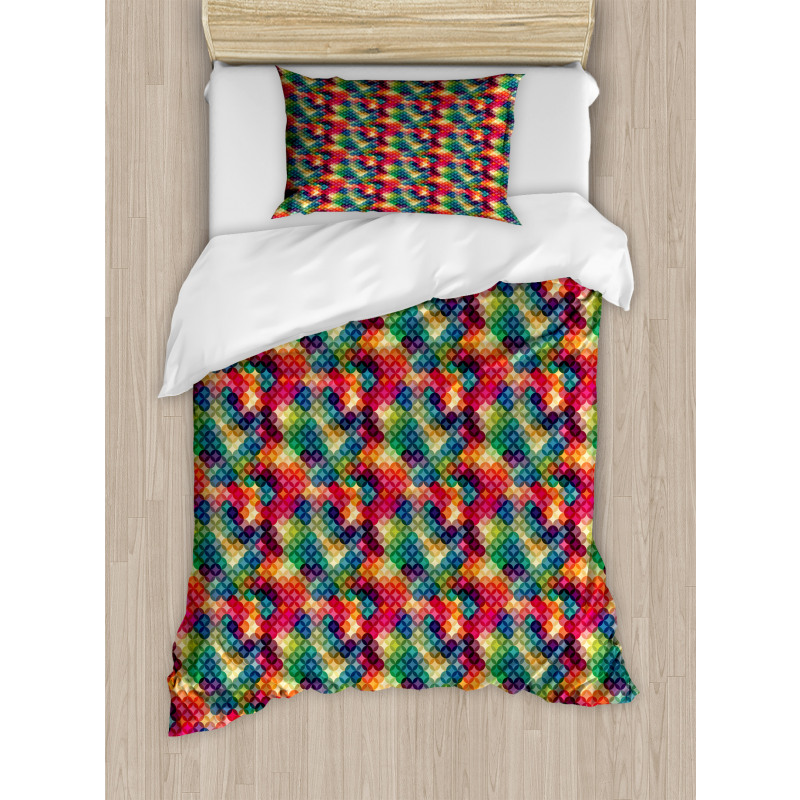 Colorful Circle Design Duvet Cover Set