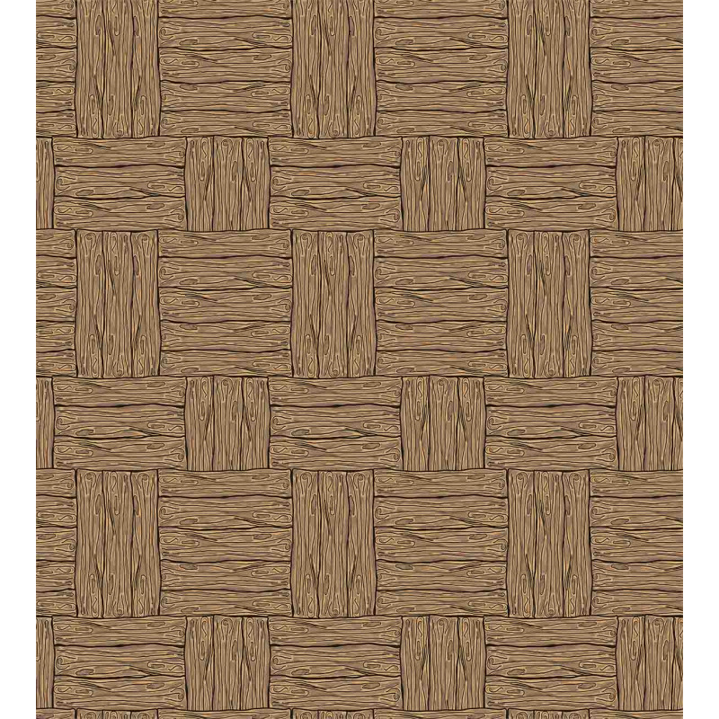 Wooden Texture Motif Duvet Cover Set