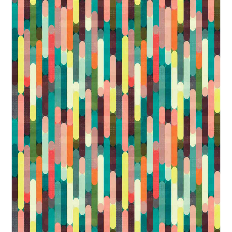 Colorful Grunge Stripes Duvet Cover Set