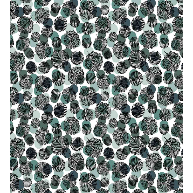 Abstract Dots Foliage Duvet Cover Set