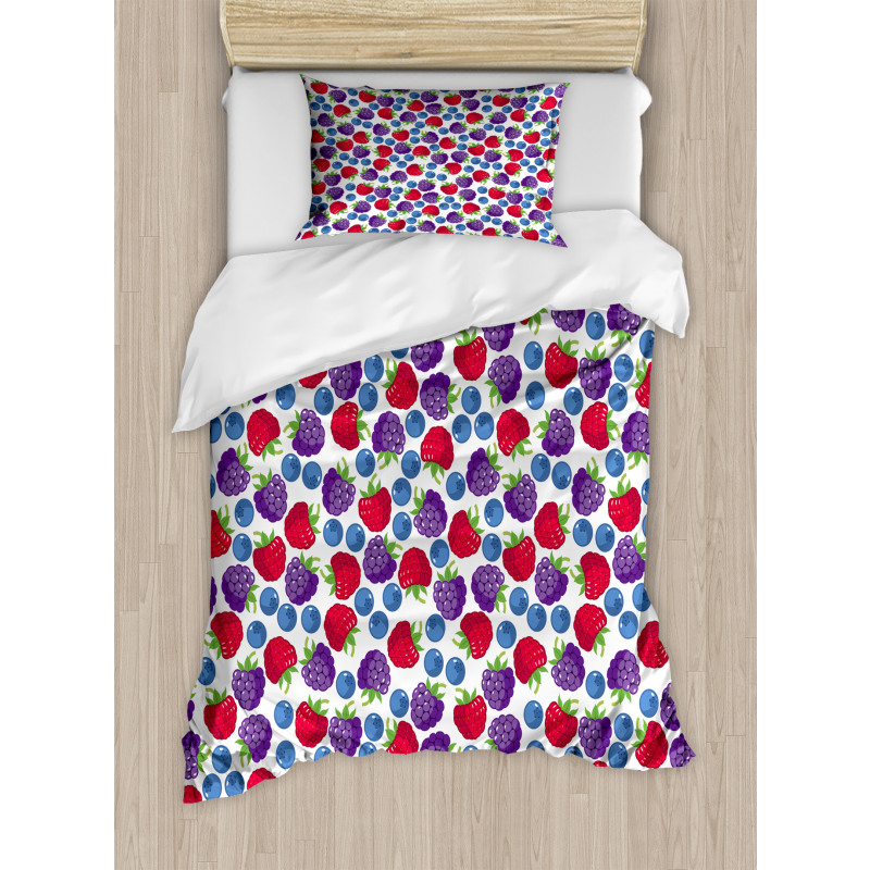 Wild Fruits Pattern Duvet Cover Set