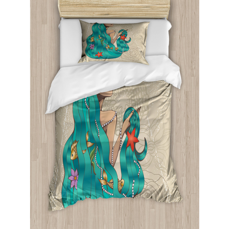 Lady Pearl Fish Duvet Cover Set