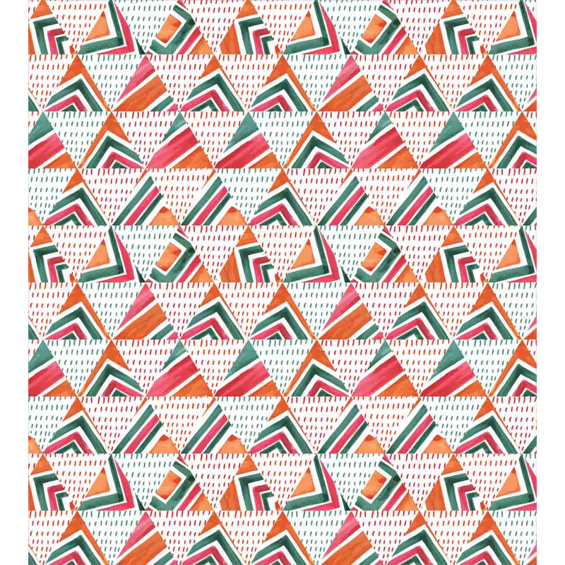 Watercolor Triangles Duvet Cover Set