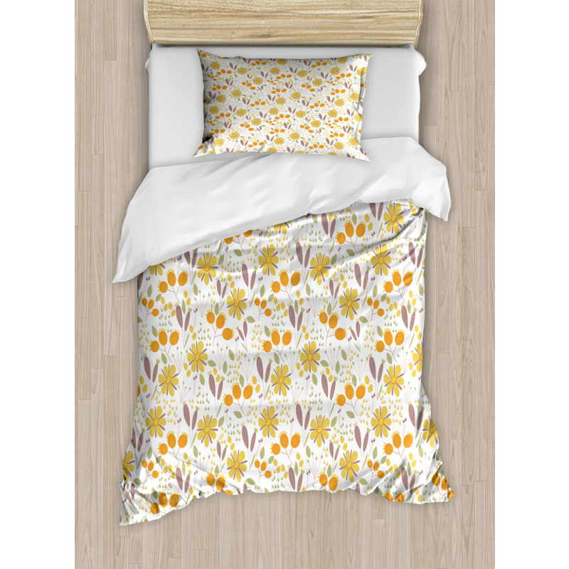 Autumn Field Foliage Duvet Cover Set