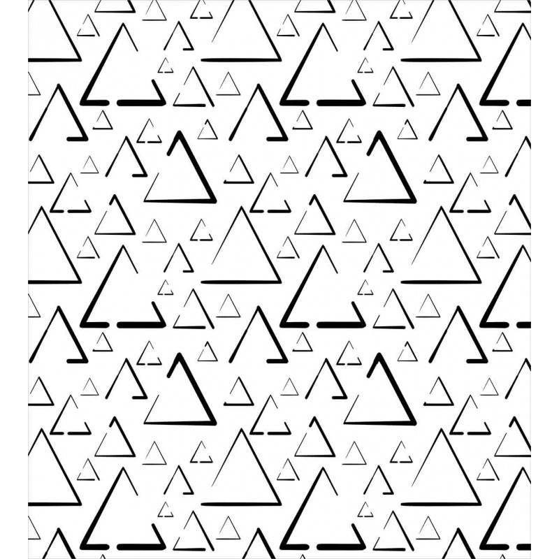 Monochrome Triangles Duvet Cover Set