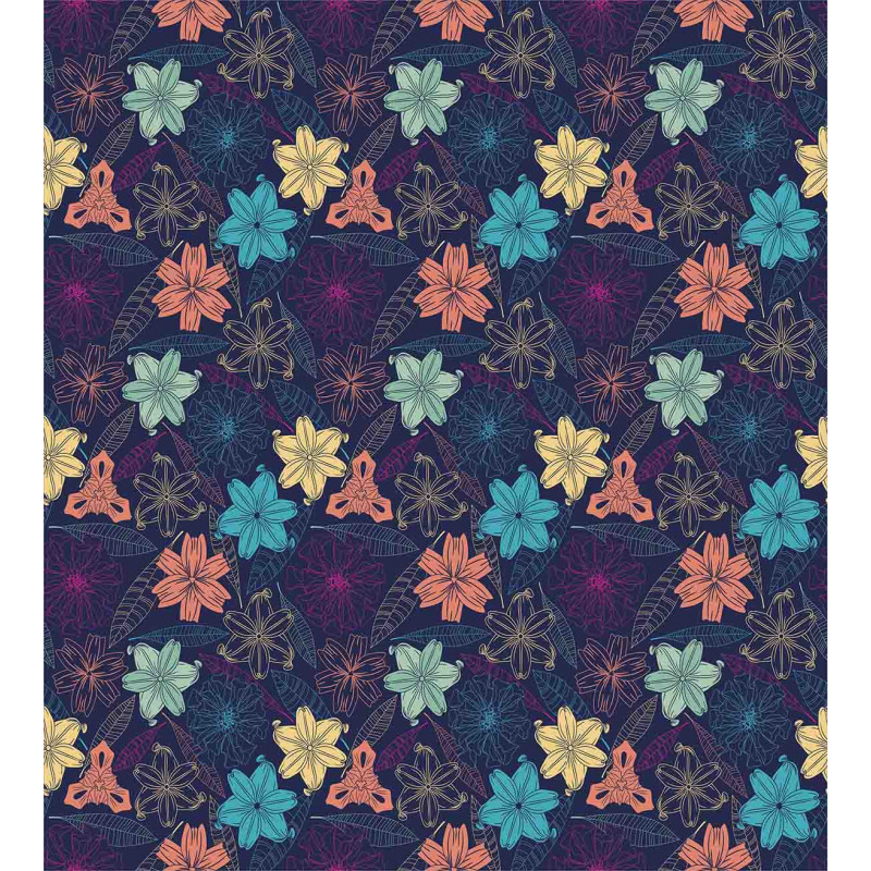 Exotic Hibiscus Design Duvet Cover Set