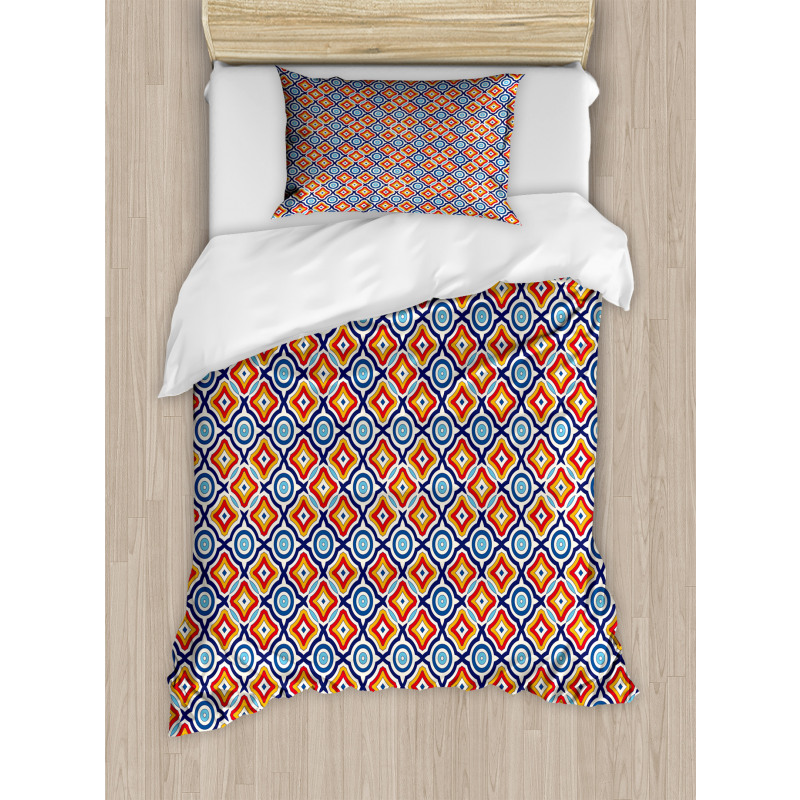 Oriental Geometric Motif Duvet Cover Set