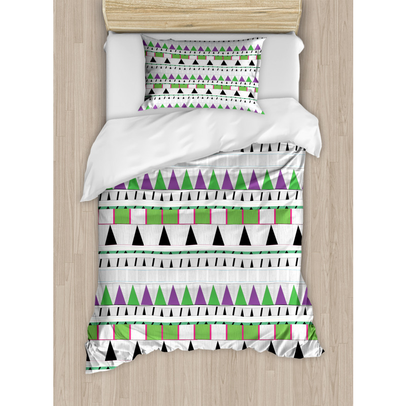 Tribal Triangle Design Duvet Cover Set