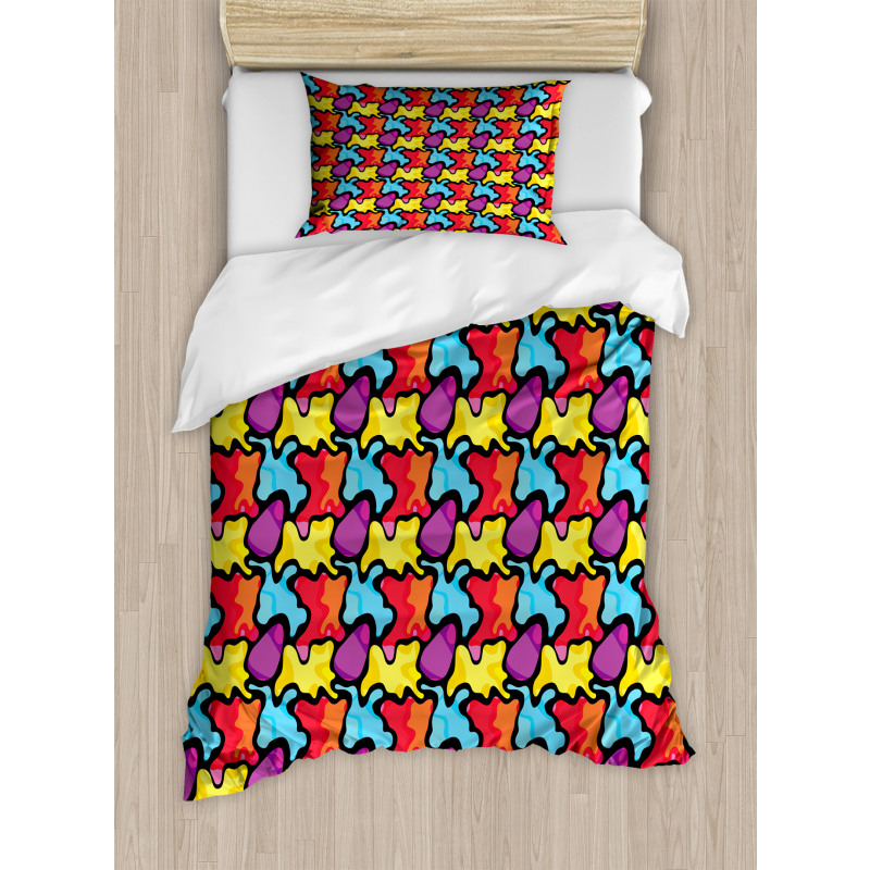 Graffiti Composition Duvet Cover Set