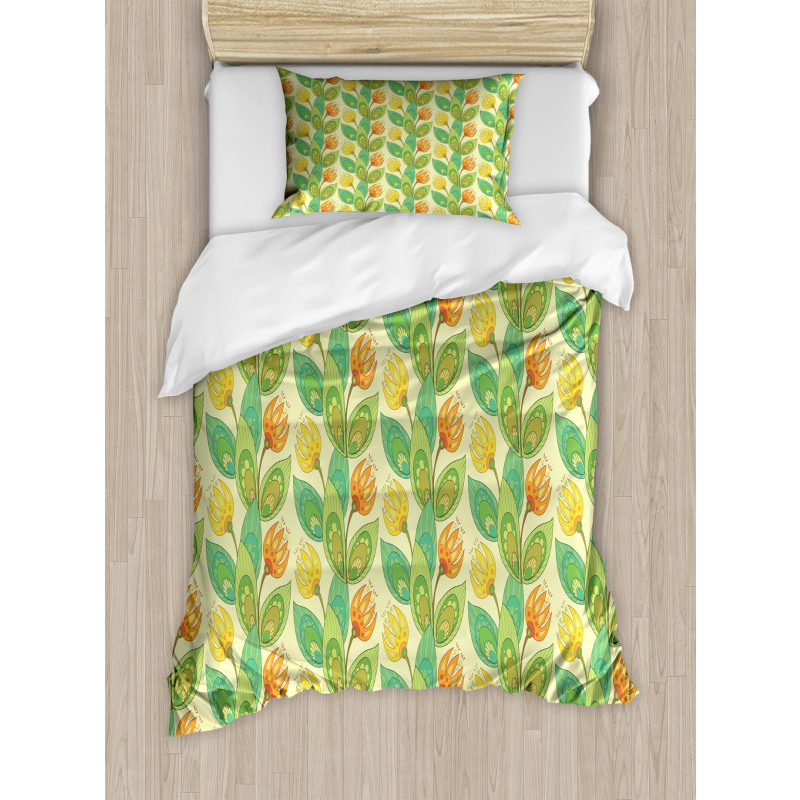 Hand Drawn Branches Duvet Cover Set