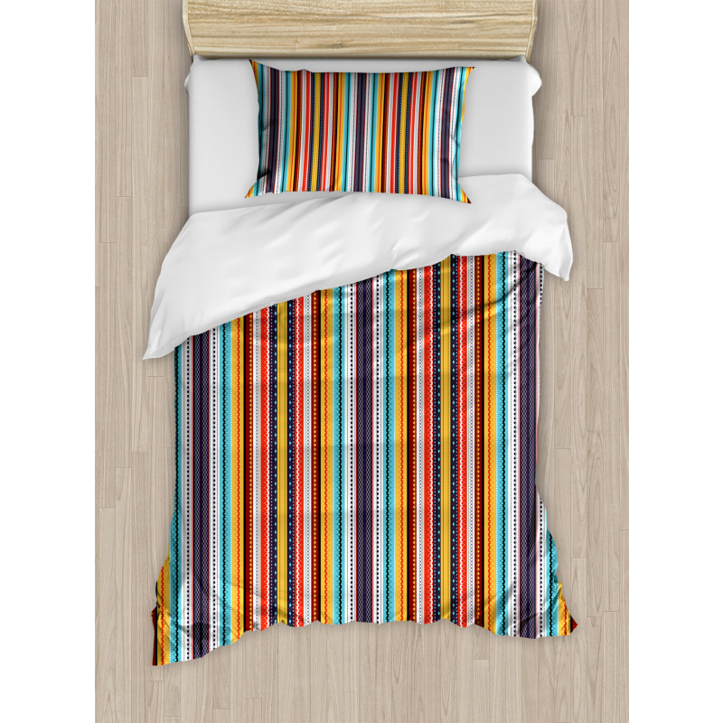 Vertical Stripes Pattern Duvet Cover Set