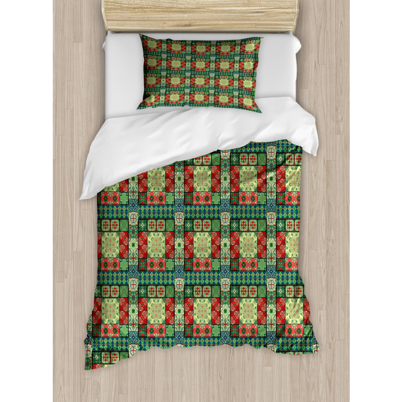 Colorful Azulejo Tiles Duvet Cover Set