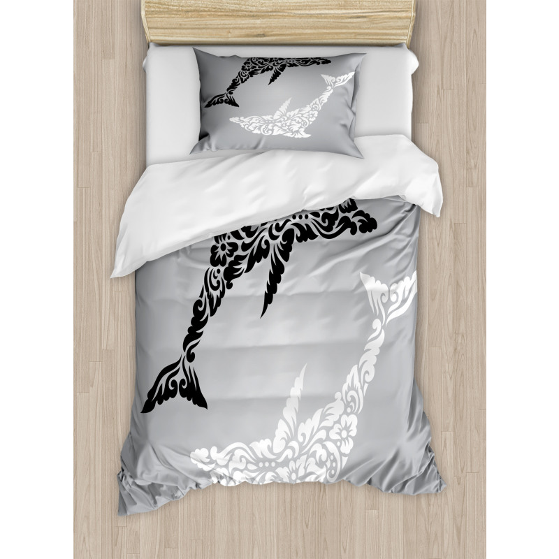 Monochrome Subaquatic Duvet Cover Set