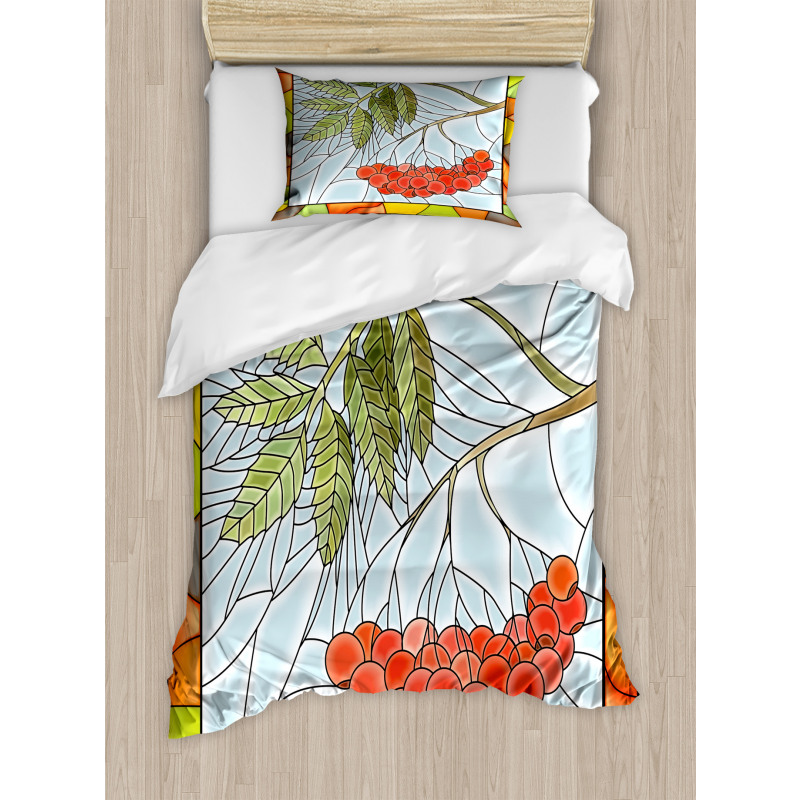 Rowan Branch Motif Duvet Cover Set