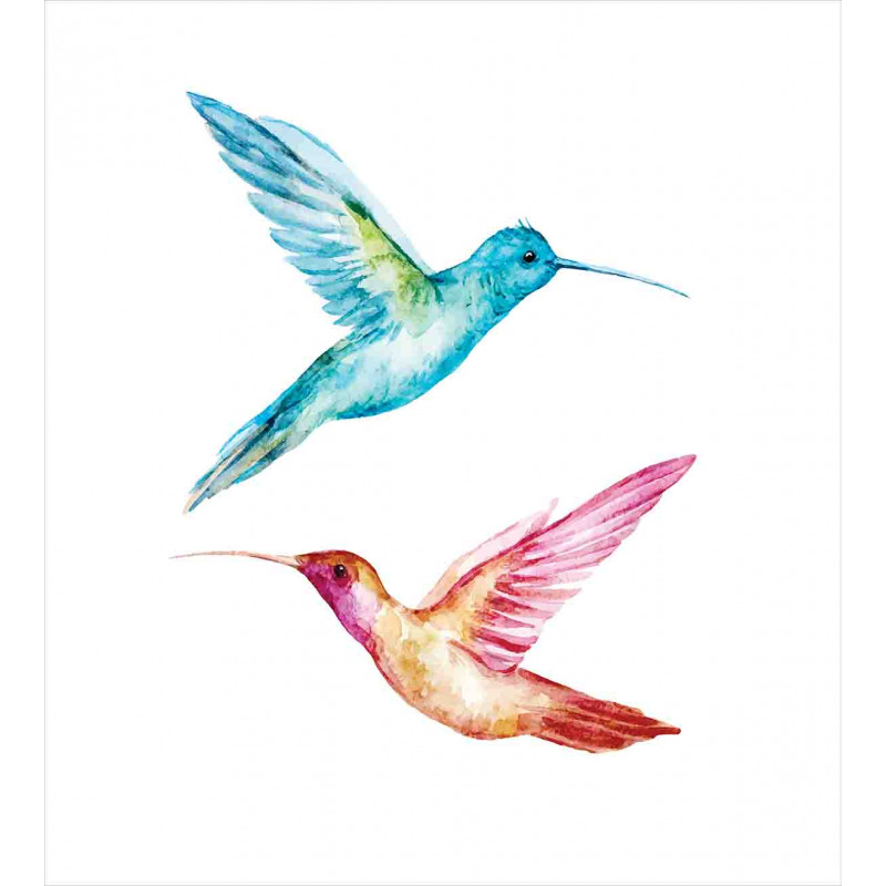 Colorful Hummingbird Duvet Cover Set