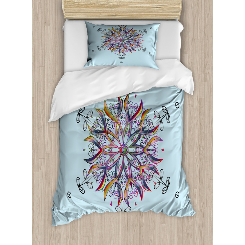 Doodle Motif Duvet Cover Set