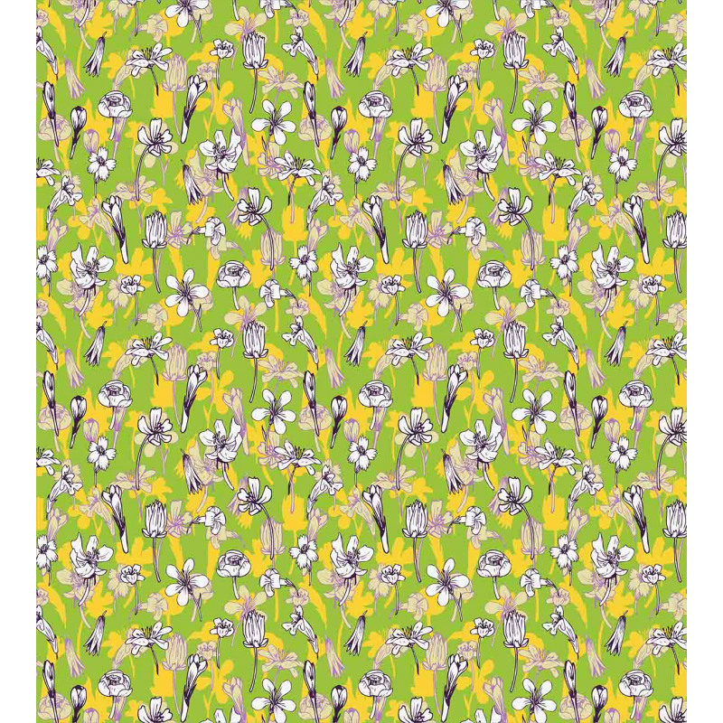 Herbs Blossoms Field Duvet Cover Set