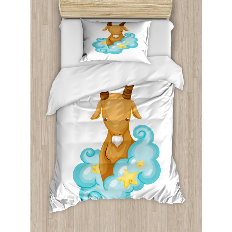 Cartoon Goat Duvet Cover Set