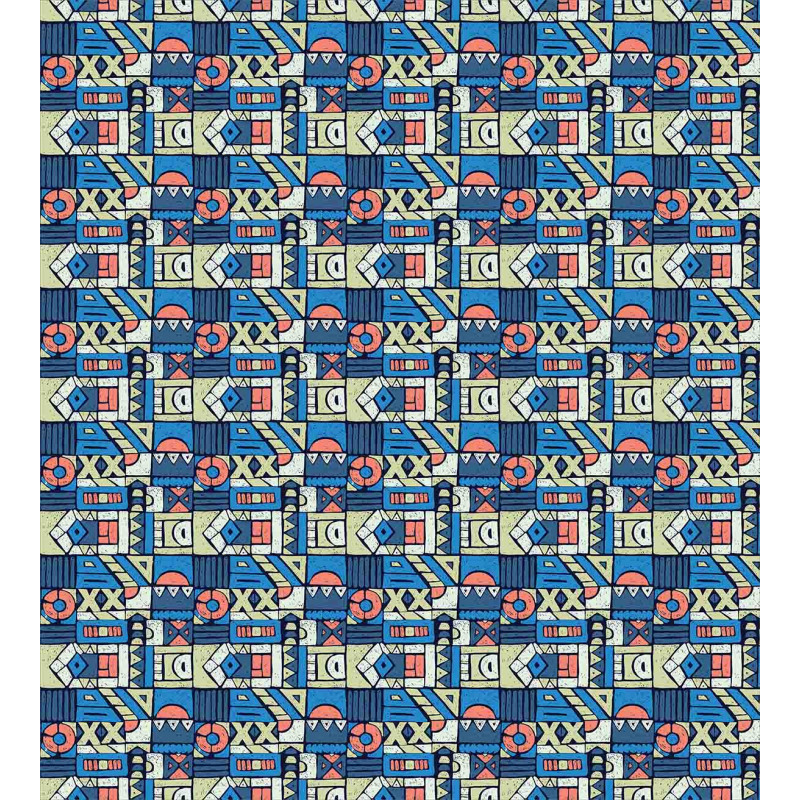 Folk Geometric Duvet Cover Set