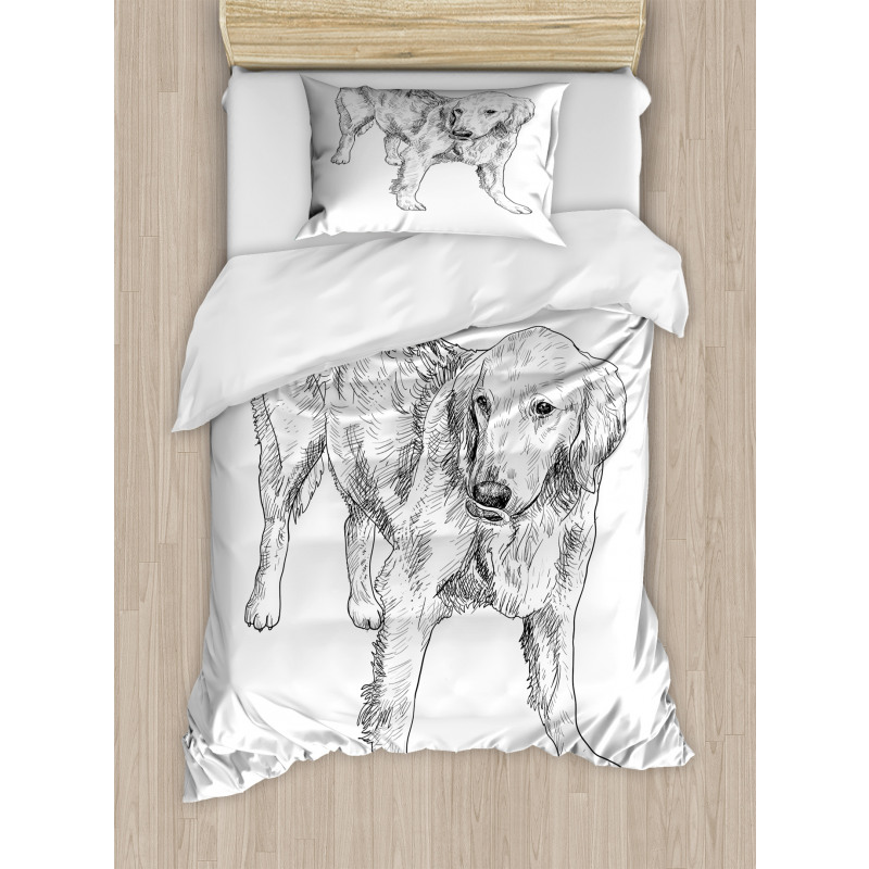 Young Dog Art Duvet Cover Set