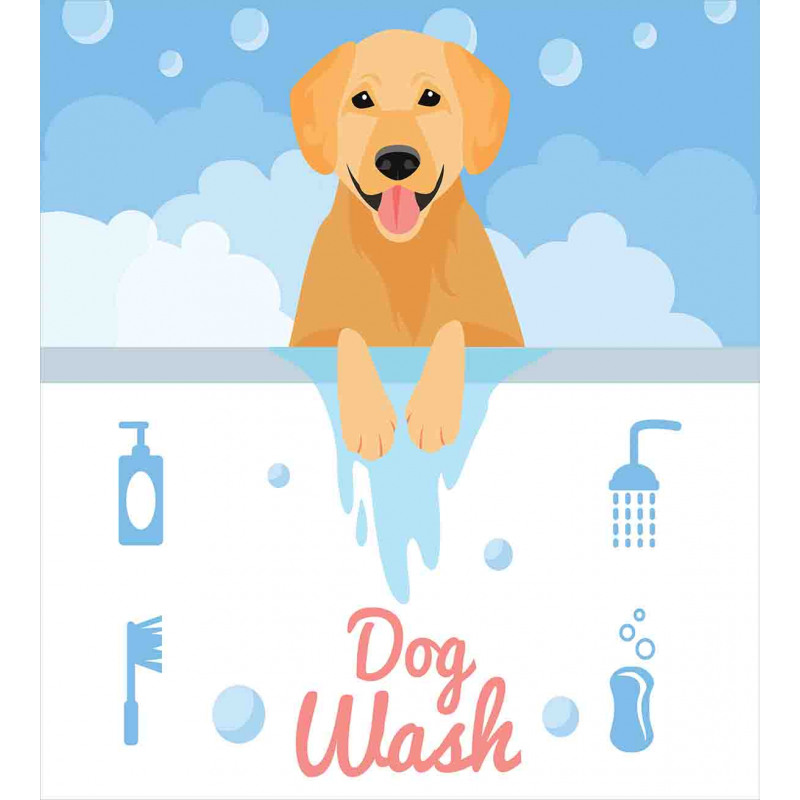 Dog Wash Bath Duvet Cover Set