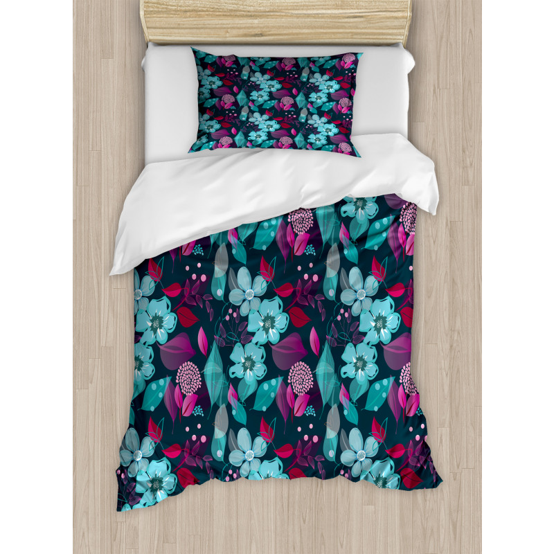 Fantasy Garden Blossoms Duvet Cover Set