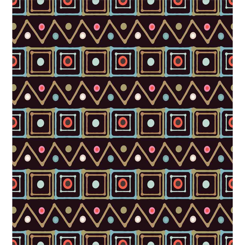 Native Colorful Borders Duvet Cover Set