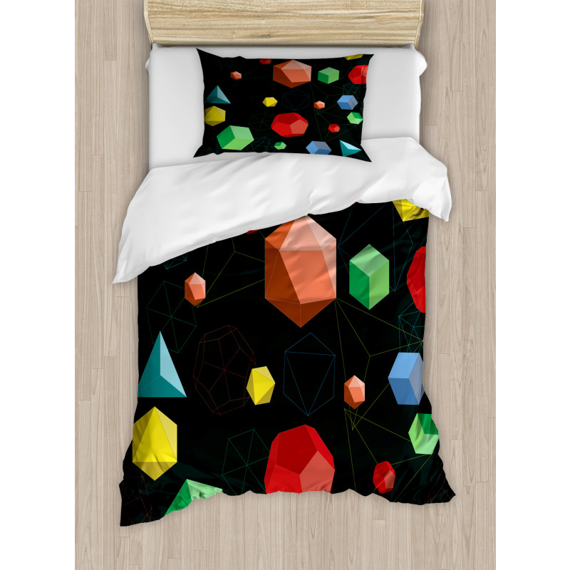 Platonic Shapes 3D Duvet Cover Set