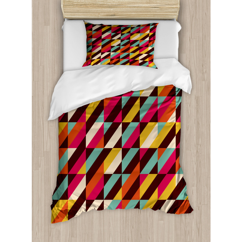 Parallel Bars Triangle Duvet Cover Set