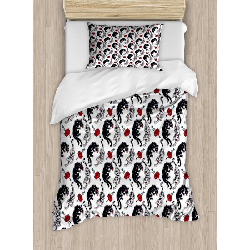 Tigers Passion Theme Duvet Cover Set