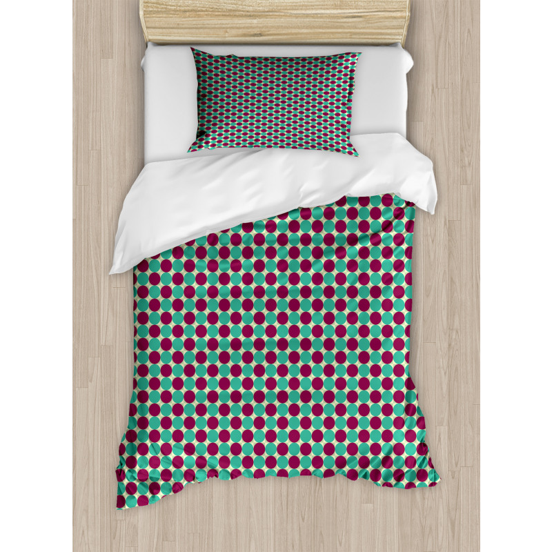 Circles in Squares Duvet Cover Set