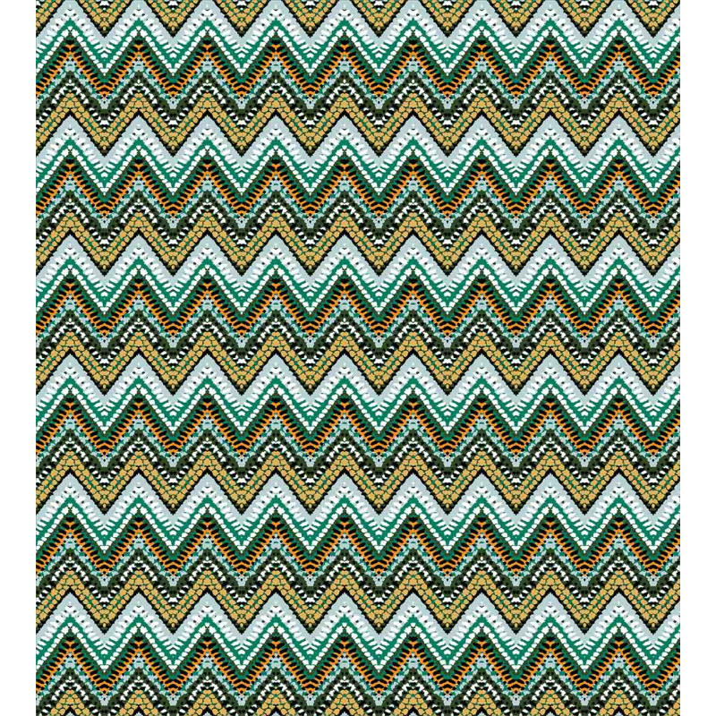 Boho Zigzag Lines Duvet Cover Set