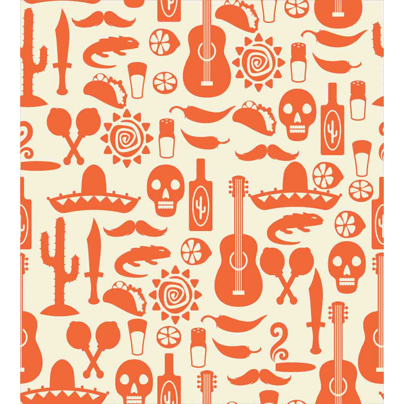 Sombrero Skulls Culture Duvet Cover Set