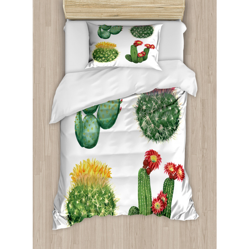 Watercolor Tropical Art Duvet Cover Set