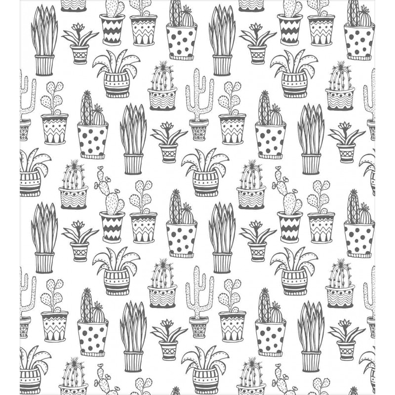 Doodle Flora in Pots Duvet Cover Set