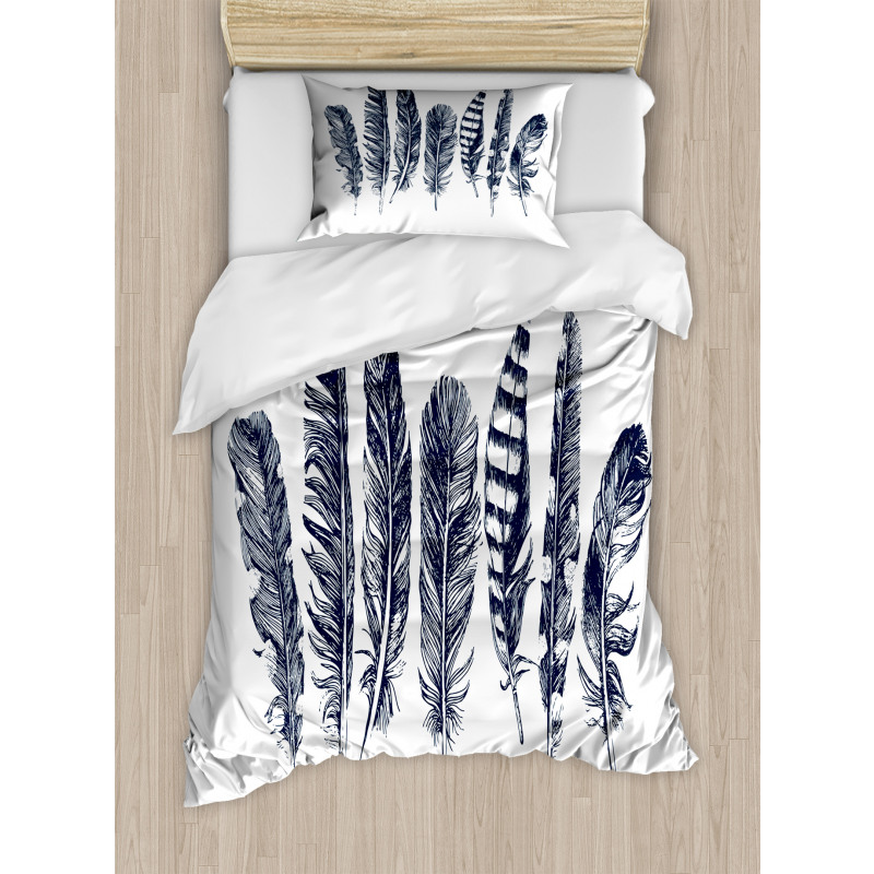 Tribal Sketch Motifs Duvet Cover Set