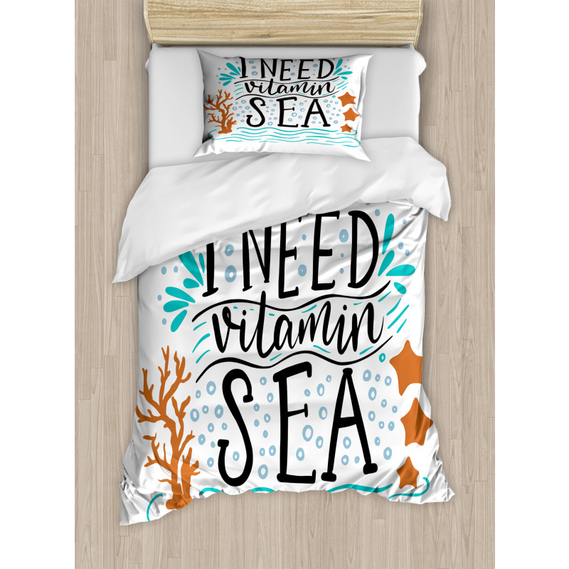 Inspirational Words Art Duvet Cover Set