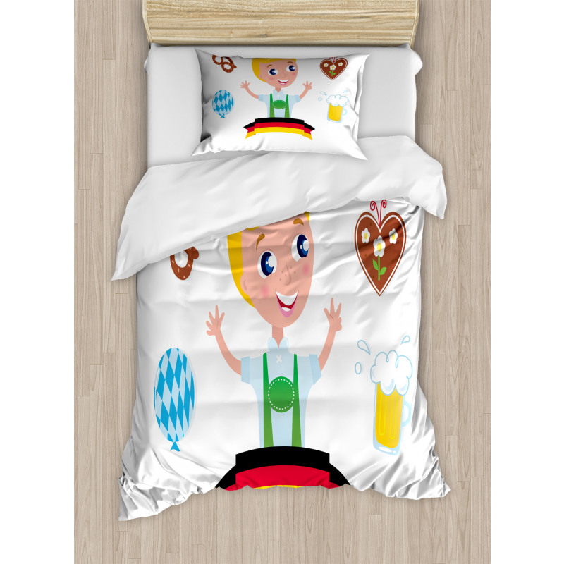 Bavarian Boy Oktoberfest Duvet Cover Set