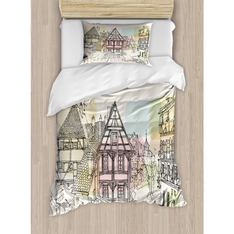 Historic Nuremberg Scene Duvet Cover Set