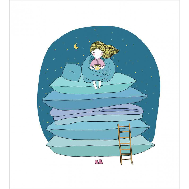 Girl on Pillows Bedtime Duvet Cover Set