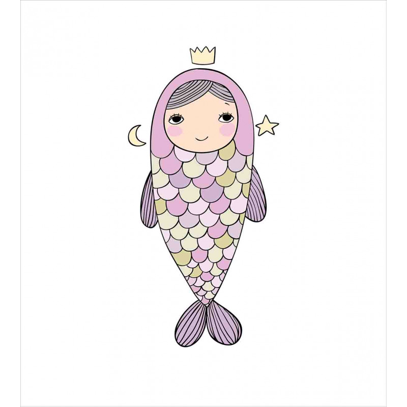 Girl in Fish Costume Duvet Cover Set